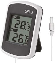 EMOS E0041 Thermometer, digital, Kabelsonde, weiß/grau (2603013000)