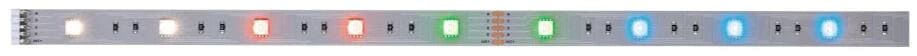 Paulmann MaxLED 250 LED Strip Einzelstripe RGBW 1m beschichtet IP44 7W 230lm/m RGBW+, silber (79882)
