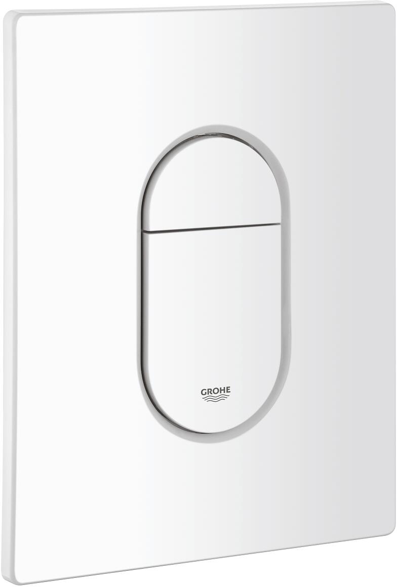 GROHE Abdeckplatte 42378 mit Drucktaste, alpinweiß (42378SH0)
