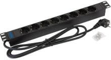 Triton RAB-PD-X02-A1 19" Steckdosenleiste 1HE 8x Schutzkontakt ohne Schalter (RAB-PD-X02-A1)