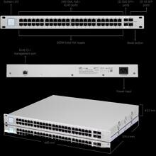Ubiquiti UniFi US-8-150W (130W) Switch, 24-Port, stahl (US-24)