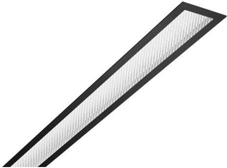 Brumberg BIRO40 Einbau-Profilleuchte, Länge 1.158 mm, Tiefe 110 mm, Breite 59 mm, 3.000K, 1384lm, direkt, schwarz (7429122016)