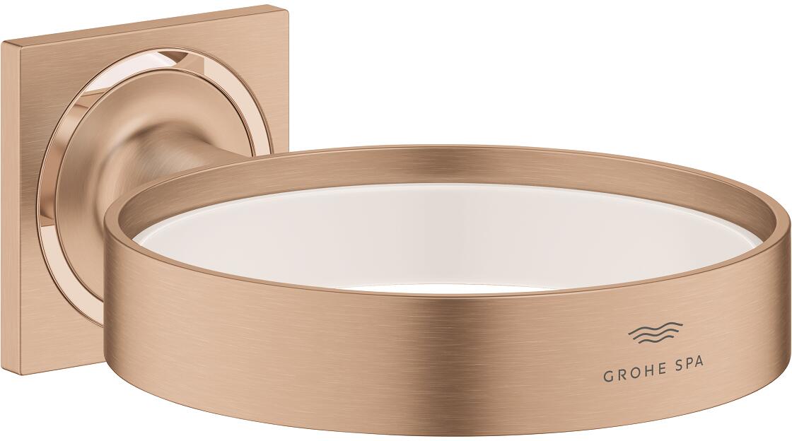 GROHE Allure Halter, für Seifenschale 40256003 oder Fön-Einsatz 40964001, warm sunset gebürstet (40963DL1)