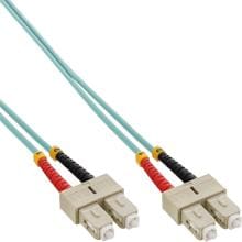 InLine® LWL Duplex Kabel, SC/SC, 50/125µm, OM3, 1m (83501O)