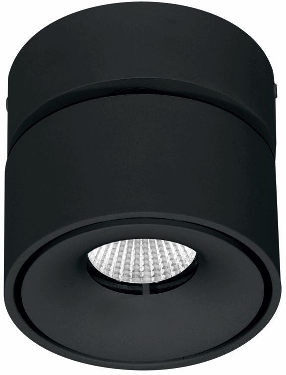 Beneito Faure MINI CONCORD Wand-/Deckenleuchte, dimmbar, 850Lm 7W 40° 220/240VAC SWITCH 2.700K/3.000K/4.000K CRI80 IP20, schwarz