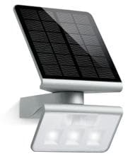 Steinel XSolar L-S Solarleuchte mit Bewegungsmelder, 150 lm, LED, 3000K, IP44, silber (671013)