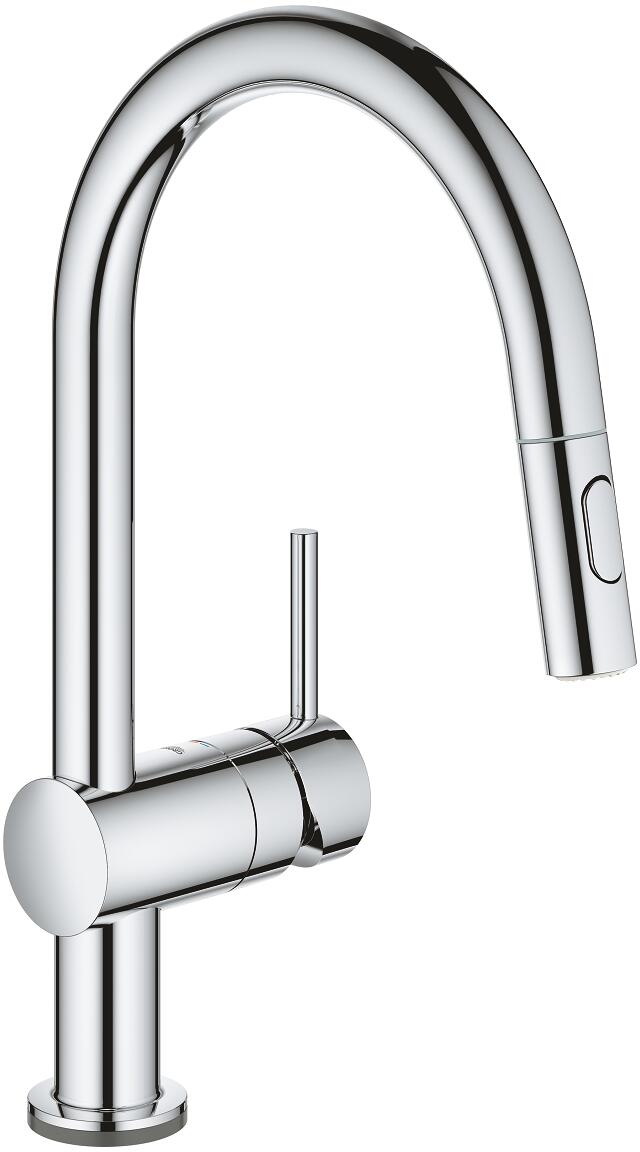 GROHE Minta Touch Elektronische Einhand-Spültischbatterie, DN15, Hochdruck, C-Auslauf, EasyTouch, chrom (31358002)