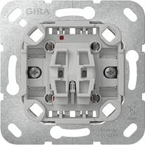 Gira 315600 Wipptaster-Einsatz mit Befestigungskrallen, Wechsler 1-polig, 10A, 250V