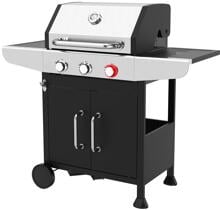 ProfiCook PC-GG 1310 Gasgrill, 3 Heizzonen, 56 x 43 cm große Grillfläche, Edelstahl (501310)