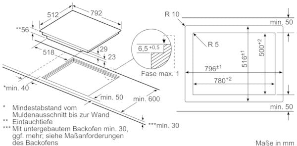 Neff T48PT00X0 N70 TwistPad, 80 cm breit, Flächenbündig Autarkes Induktionskochfeld, Elektroshop Glaskeramik, Wagner