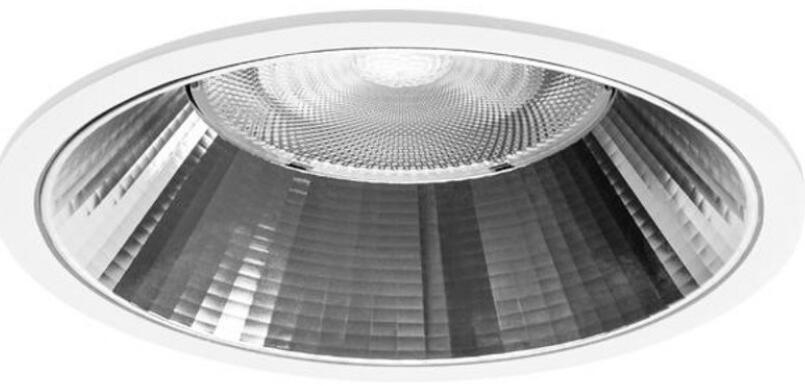 Brumberg Apollo Mega LED-Einbaudownlight, 230 V AC, 50 Hz, 3.500 K, 24,5 W, 55°, CRI > 90, rund, struktur, weiß (41615175DA)