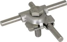 Dehn MVK AR 8.10 SKM10X40 V4A MV-Klemme mit Arretiernase NIRO (V4A) für Rd 8-10mm mit Sechskantschraube (391079)