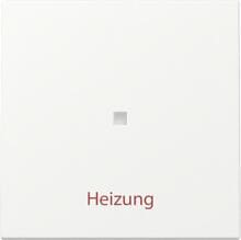 Gira 367827 Wippe mit Kontrollfenster und Aufdruck "Heizung Ein/Aus", 1fach, System 55, Reinweiß seidenmatt (lackiert)