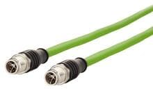 METZ CONNECT M12 Industrial Ethernet Leitung, X-kodiert, 20m, M12 Stecker gerade - M12 Stecker gerade, PUR (142M2X11200)