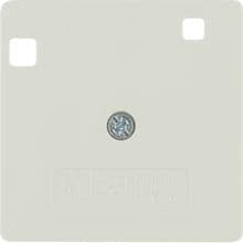 Berker 149602 Zentralstück für FI-Schutzschalter, System 50x50mm, weiß glänzend