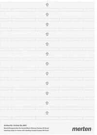 Merten 387100 Beschriftungsstreifen für 1-M-Rahmen mit Beschriftungsträger, polarweiß