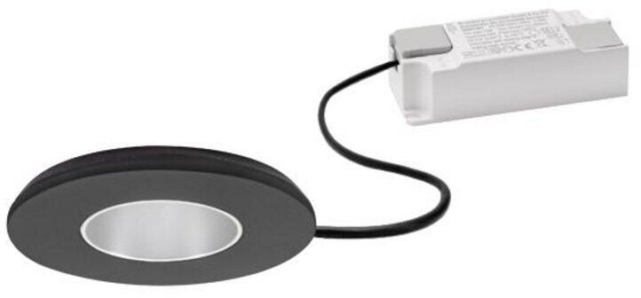 Brumberg ZONDRA LED-Einbaudownlight 230 V AC, 50 Hz, 10W, 1190lm, 24°, 3.000K, rund, starr, schwarz struktur (39338183)