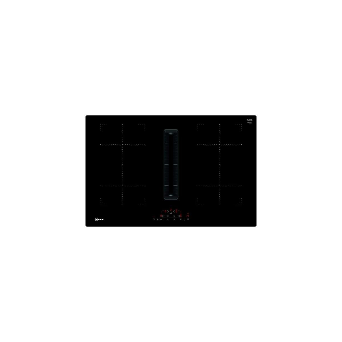 Neff T48CD7AX2 N70 TouchControl, mit Wagner Glaskeramik, Dunstabzug, EEK: schwarz Power breit, 80cm Induktionskochfeld Move, B Elektroshop