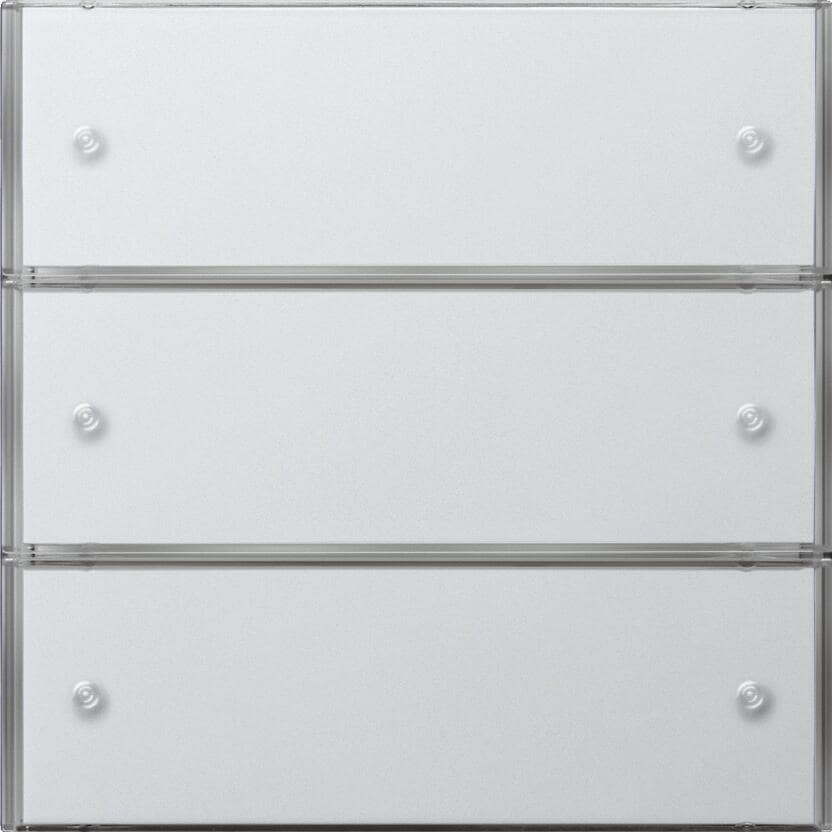 Gira 2023112 Tastsensor 3 Basis 3fach, Reinweiß glänzend, Flächenschalter