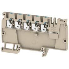 Weidmüller AAP12 2.5 LI BL Verteiler-Reihenklemmen, PUSH IN, 2,5 mm², 800 V, 24 A, dunkelbeige (1988100000)