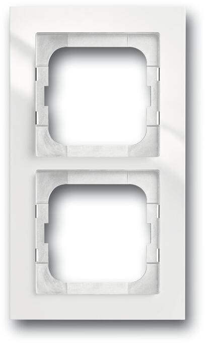 Busch-Jaeger 1722-284 Abdeckrahmen, Busch-Axcent, 2-fach Rahmen, studioweiß (2CKA001754A4332)