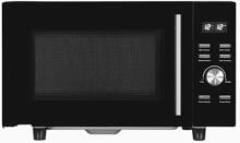 Exquisit MW8023-F-240GDI Stand Mikrowelle, 49 cm breit, 23 L, 5 Leistungsstufen, Grillfunktion, schwarz
