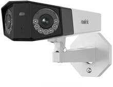 Reolink Duo Series P750 Intelligente 16 MP PoE Überwachungskamera mit zwei Objektiven, 180°- Panoramablick, Perimeterschutz und KI-Videosuche, weiß (rlp75a)