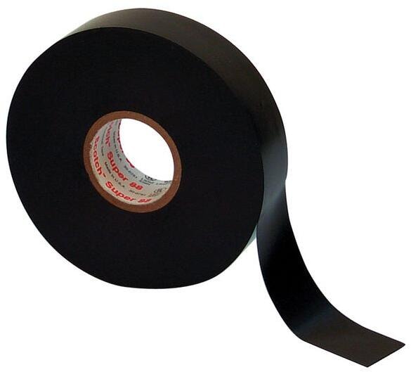 3M SUPER88-19X6 Vinyl Elektro Isolierband, 19mmx6mx0,22mm, schwarz (7000057833)