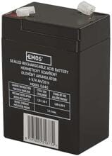 EMOS B9641 Ersatzakku für Taschenlampen P2301, P2304, P2305, P2308, schwarz (1201000100)
