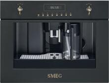 Smeg CMS8451A Einbau-Kaffeevollautomat, 59,5 cm breit, 1350 W, Nostalgie Aesthetic, anthrazit
