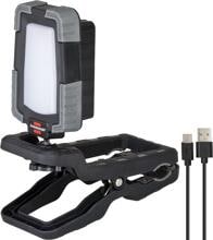 Brennenstuhl Klemmbarer LED Arbeitsstrahler 1050 MA, 10W, 950lm, IP65, 12h Leuchtdauer, schwarz (1173070010)