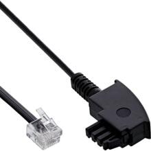 InLine TAE-F Kabel für DSL Splitter, TAE-F ST an Western 6/2 DEC ST, 0,5m (18655)