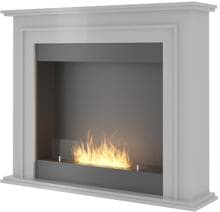 INfire Bioethanol Freistehender Kamin Portal 1, 1124x900x267mm, weiß (Portal 1)