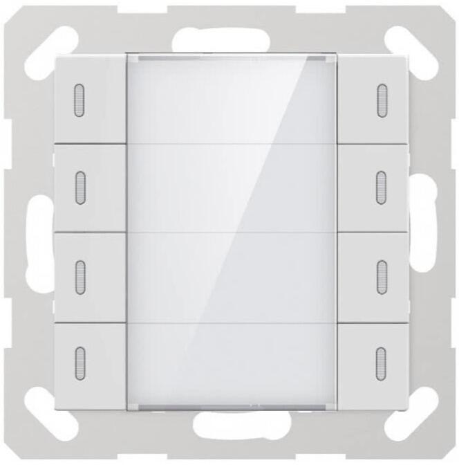 GVS ADV-08/02.1.00 Tastsensor ADVANCE+ inkl. Temp.sensor, 4-fach, matt weiß (284114)