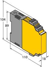 Turck IM1-22EX-R Trennschaltverstärker, 2-kanalig (7541231)