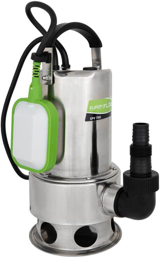 Eurom Flow SPV750i Tauchpumpe, 750W, 5m Tauchtiefe, 35 °C, Edelstahlgehäuse (260908)