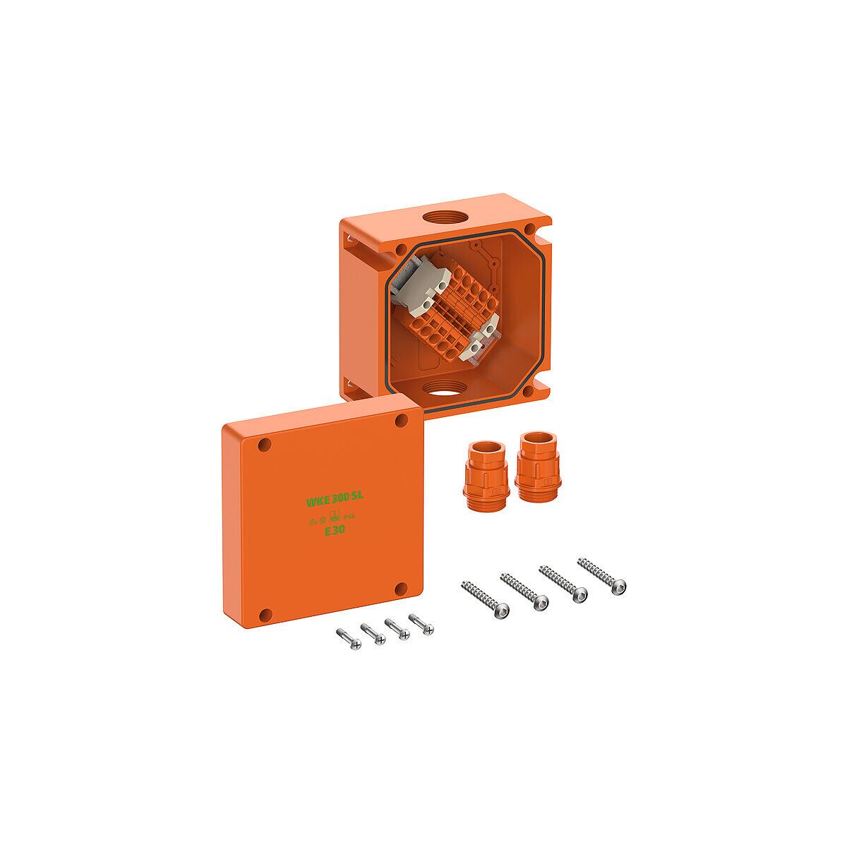 Spelsberg WKE 302 SL Abzweigkasten, 2 x 0,5-10 mm², IP66, 160x160x110 mm, orange (86238201)