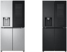 LG GMG861 Stand Side-by-Side Kombination Slim Multidoor, 83, 5 cm breit, 508 L, Total NoFrost, Eis-, Crushed Ice- und Wasserspender, InstaView, Wassertank