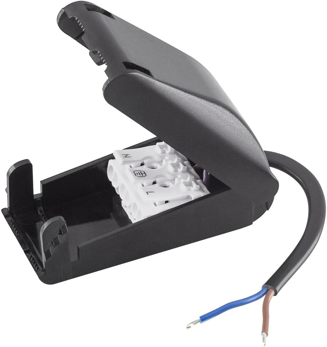 EVN Anschlussbox mit 3-fach Klemme und Zugentlastung zur Duchverdrahtung, max. 450V, max. 16A (AB45016)