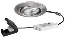 Brumberg BB13 LED-Einbaustrahler, 230 V AC, 50 Hz, 6 W, 38°, dim2warm, 3.000 K - 1.800 K, nickel (39473153)