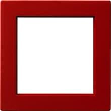 Zwischenplatte mit quadratischem Ausschnitt für Geräte mit Abdeckung (50 x 50 mm), S-Color, Rot, Gira 028243