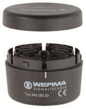 Werma Anschlusselement 12-230VAC/DC schwarz Rohrmontage, grau (84008000)