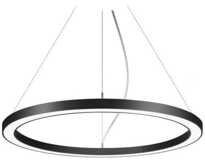 Brumberg BIRO CIRCLE LED-Pendel-Ringleuchte, D=450mm, H=50mm, 45W, 5475lm, 4000K, direkt/indirekt, schaltbar, schwarz (13845184)