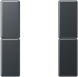 Jung A502TSAANM Tastensatz komplett 2fach, Anthrazit Matt