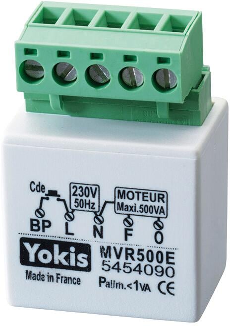 Grothe Rollladenmodul, Unterputz, Schraubklemmen, 500W, 230V, 48x32x23mm, weiß (MVR500E)