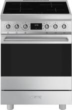 Smeg C6IMXM2 Standherd mit Induktionskochfeld, 60 cm breit, 70 L, Edelstahl mit Anti-Finger-Protektion