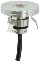 EVN LED Wand-/Deckeneinbau, rund, IP44, 350mA, 1W, 3000K, 58lm, edelstahl (P441102)