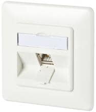 METZ CONNECT C6Amodul 1 Port 180°M UP, Modulare Anschlussdose, reinweiß (130B11D11002-E)