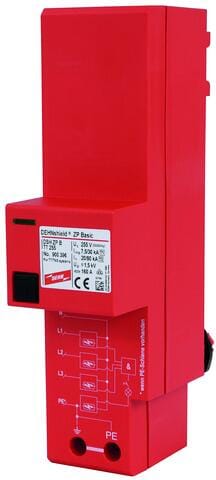 Dehn DSH ZP B TT 255 Mehrpoliger Kombi-Ableiter für das Hauptstromversorgungssystem (900396)