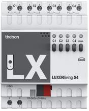 Theben LUXORliving S4 4-fach Schaltaktor, Schließer, IP 20 (4800420)